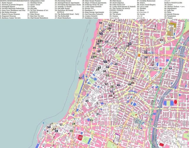 Mapa Tel Awiwu