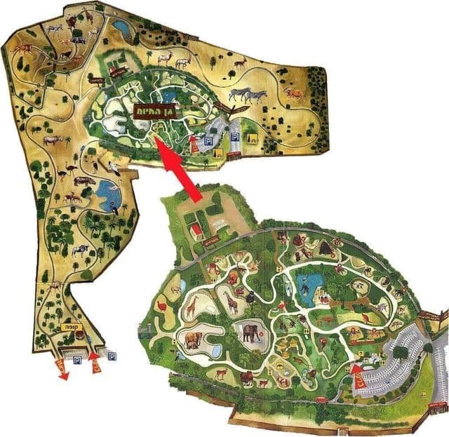 Tel Aviv zoo park mapa