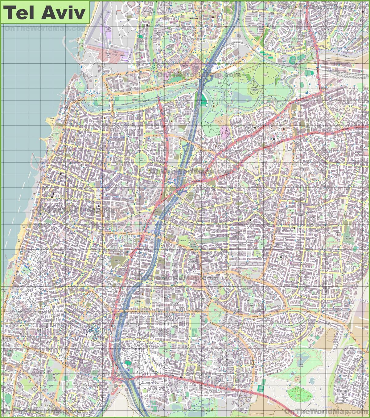 Mapa ulic Tel Awiwu